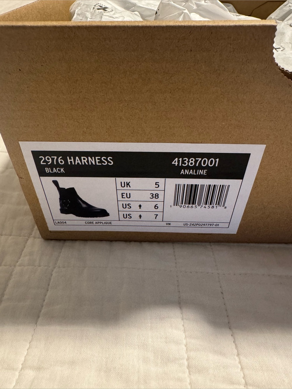 Dr. Martens Black Leather Harness Analine Boots - Picture 11 of 11